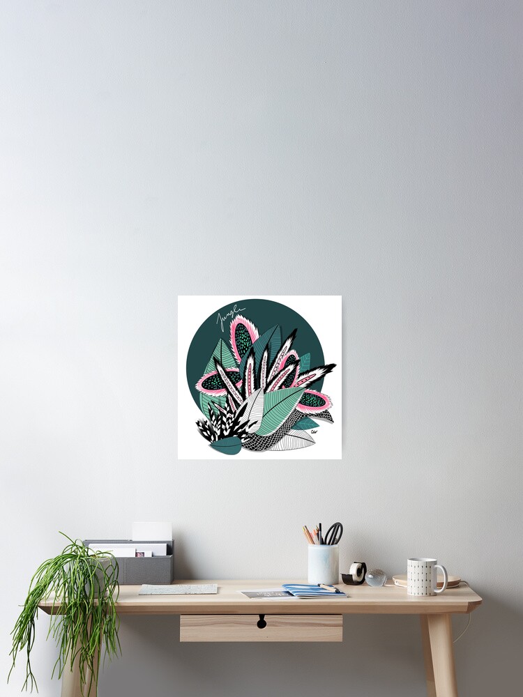 Imagen 2 de 3, Póster con la obra Selva, diseñada y vendida por Ceciledo.