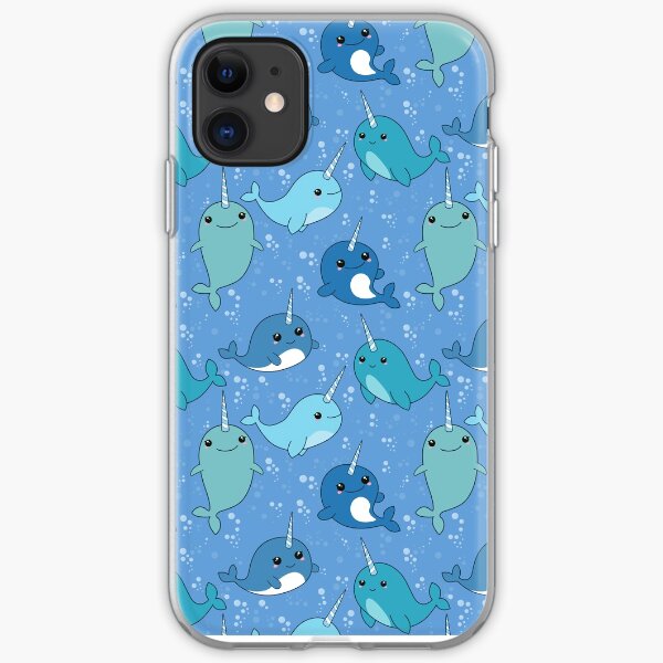 Narwhal Pattern iPhone Soft Case