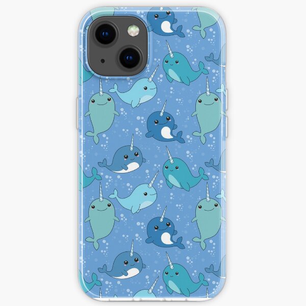 Narwhal Pattern iPhone Soft Case