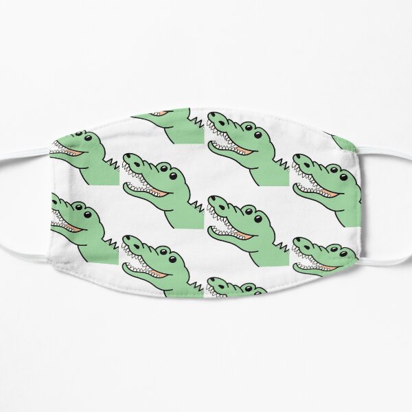 Fun Happy Alligator Smile Flat Mask