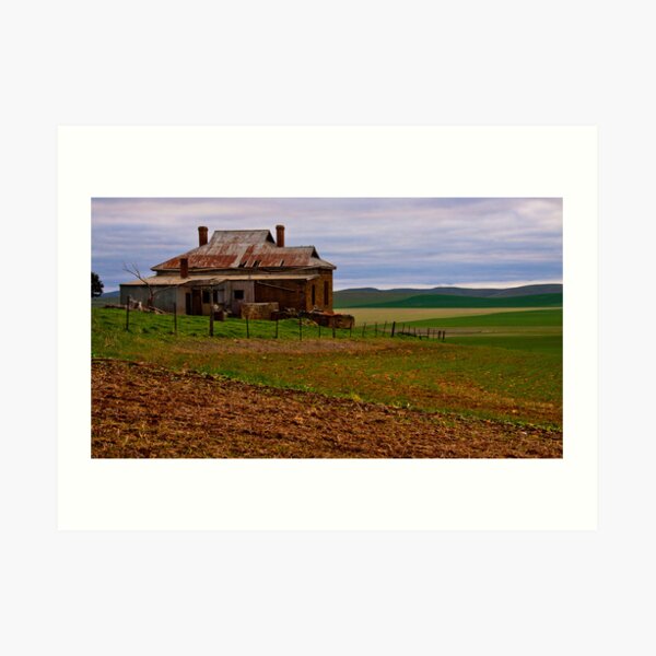 South Burra Homestead and Fields Art Print