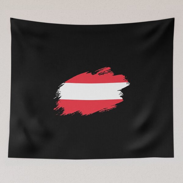 Item preview, Austria Austrian flag flag Vienna Alps designed and sold by GeogDesigns.