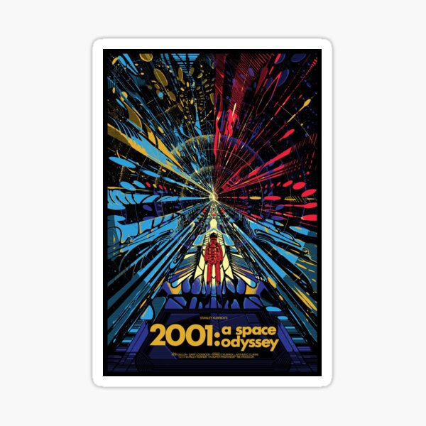 2001 A Space Odyssey Art Sticker