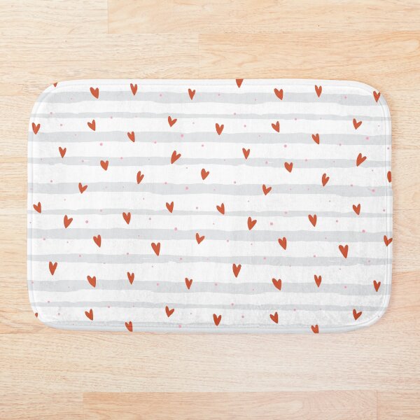Item preview, Hearts with gray stripes designed and sold by soyon.