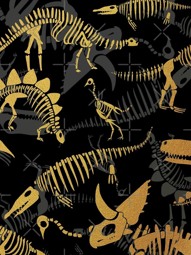 Imagen 5 de 5, Funda de iPhone con la obra Gold Dinosaur Bones Pattern, diseñada y vendida por Entrykill.