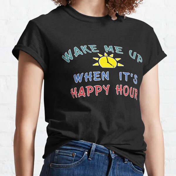 Happy Hour Moonshine Libation Liquor Mixologist. Classic T-Shirt