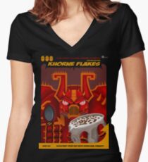 Nutritious and Malicious! Women's Fitted V-Neck T-Shirt
