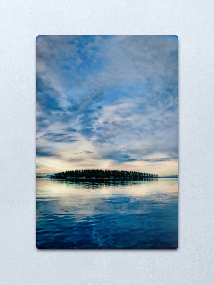 Alternate view of Georgeson Island at Sunset Metal Print