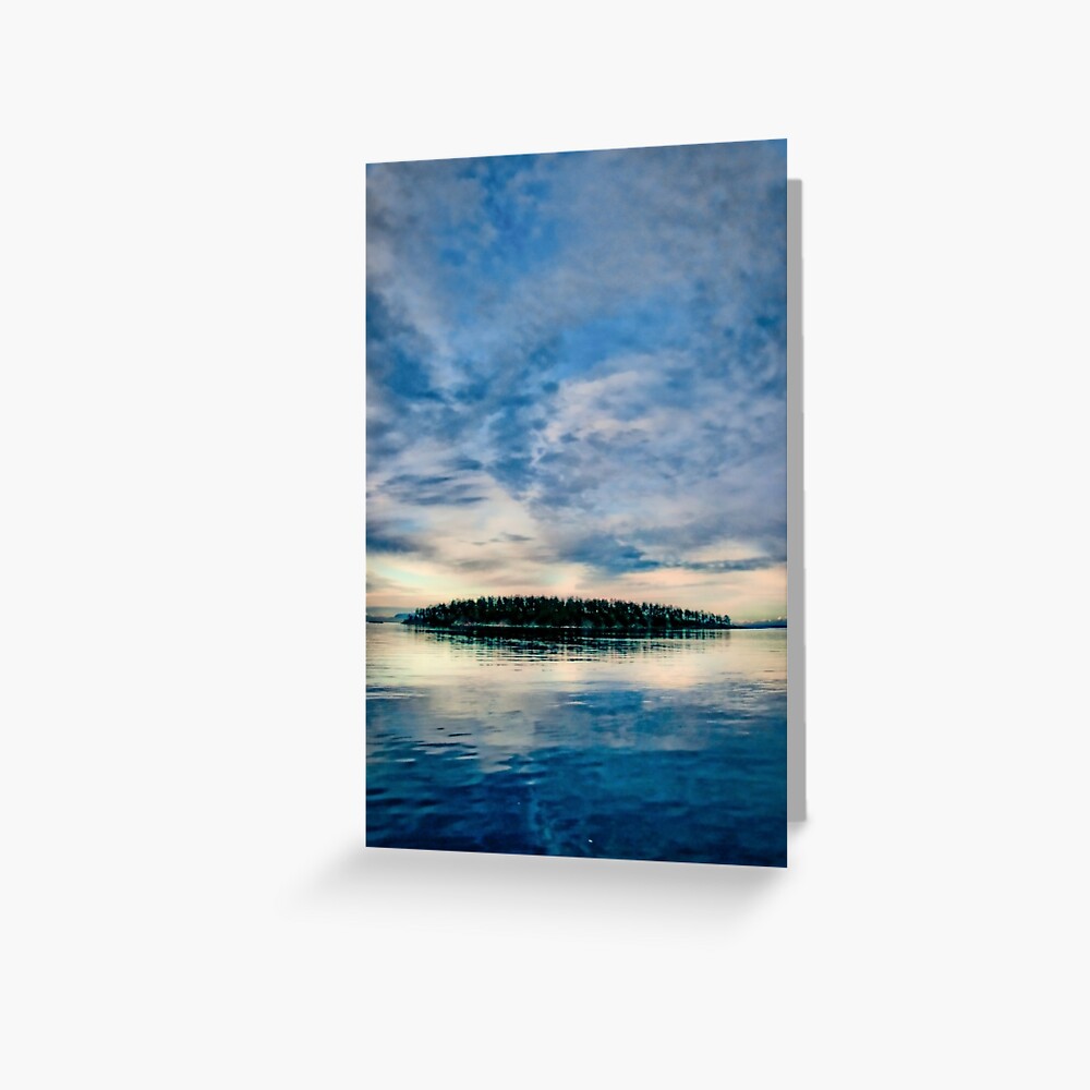 Georgeson Island at Sunset Greeting Card