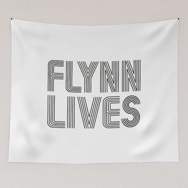 Item preview, Flynn Lives Distressed Black designed and sold by Draw Design.