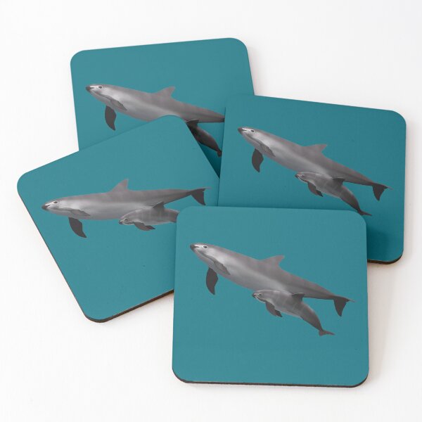 Item preview, Save the Vaquita Porpoise | Mother and Calf | Porpoise Conservation Society designed and sold by porpoiseorg.