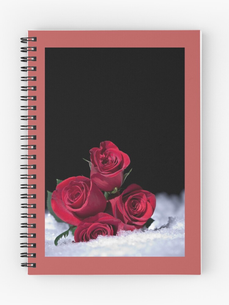Thumbnail 1 of 3, Journal, Snow Roses designed and sold by debsmemories.