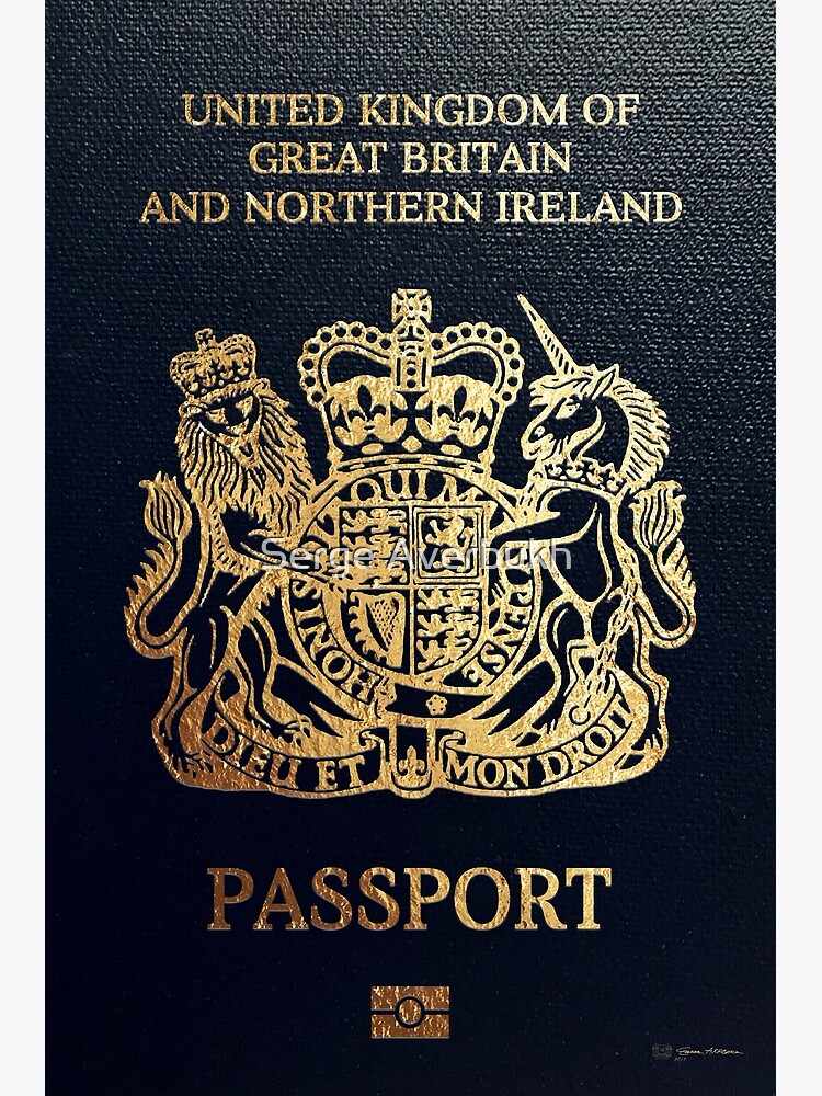 British Passport Cover  Postcard for Sale by Serge Averbukh