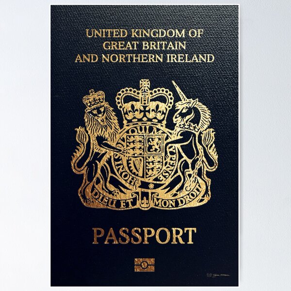 Item preview, British Passport Cover  designed and sold by Serge Averbukh Art Studio.