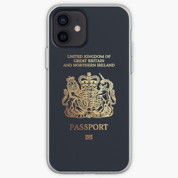 British Passport Cover iPhone Soft Case