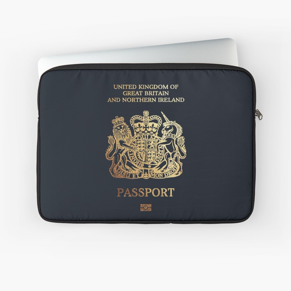 "British Passport Cover " Laptop Sleeve For Sale By Captain7 | Redbubble