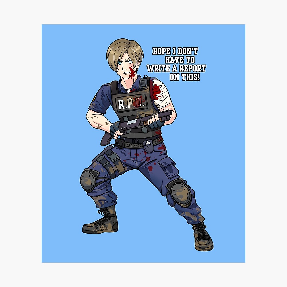 Injured Leon Kennedy