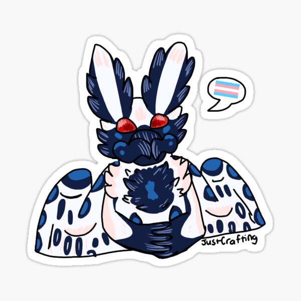 Trans Rights Mothman! Sticker