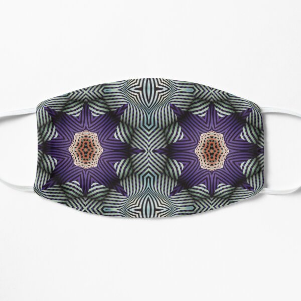 Striped Puffs Flat Mask
