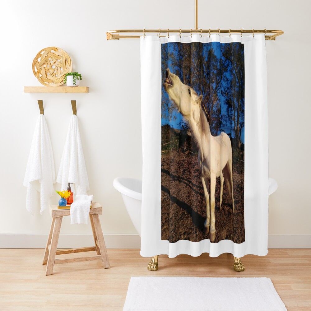 William laughing Shower Curtain