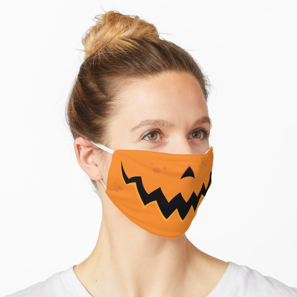 Crazy Pumpkin Jack-O-Lantern Mouth Mask