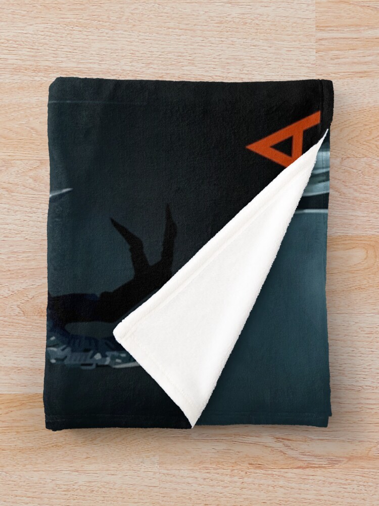 Alternate view of Alien 1979 Movie Art Throw Blanket