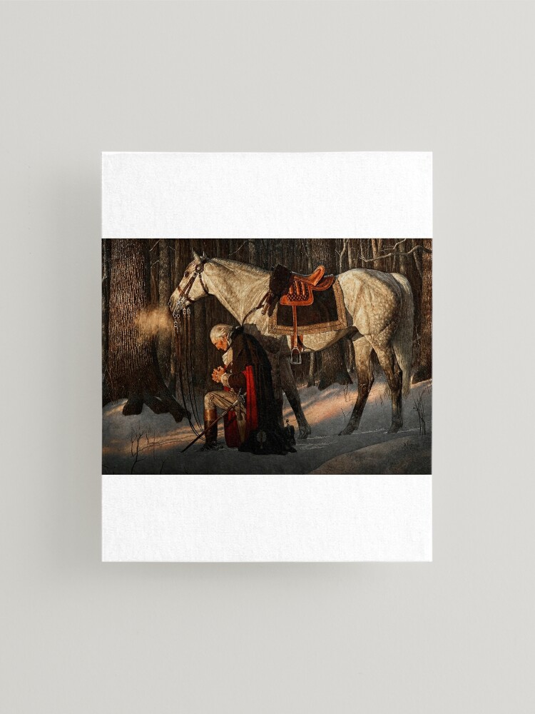 George Washington A Prayer at Valley Forge Mounted Print