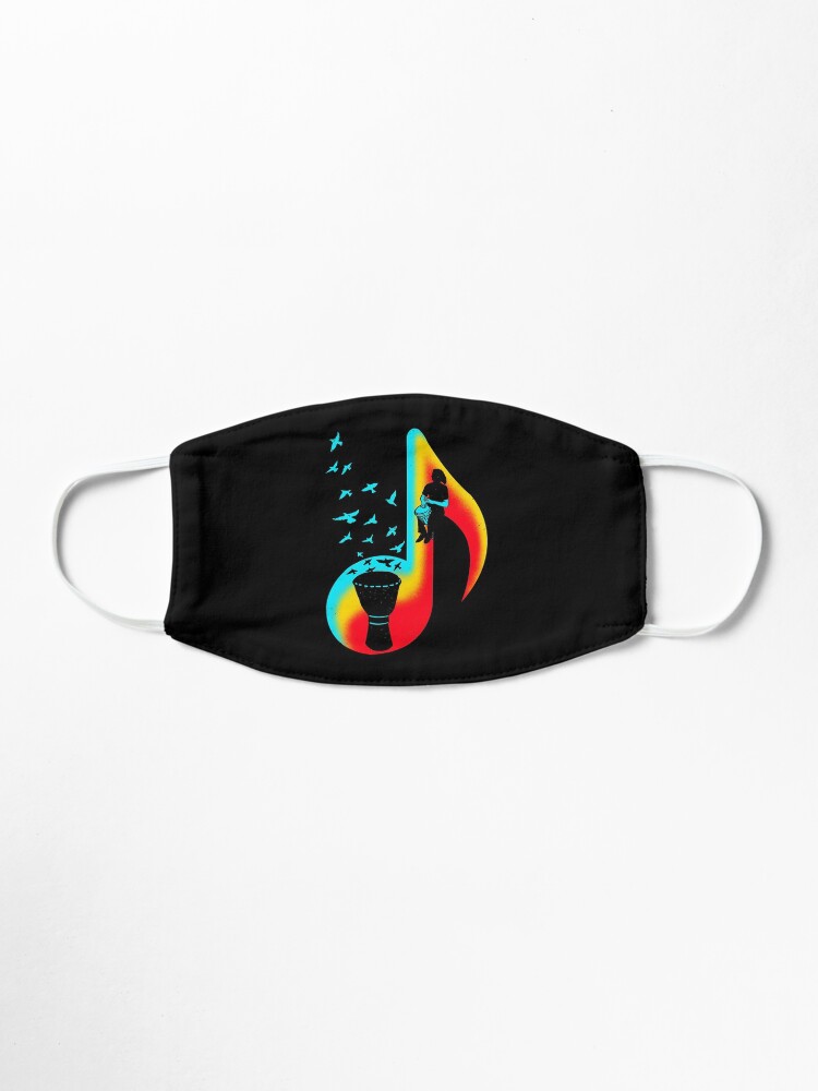 Alternate view of Music Djembe Player Mask