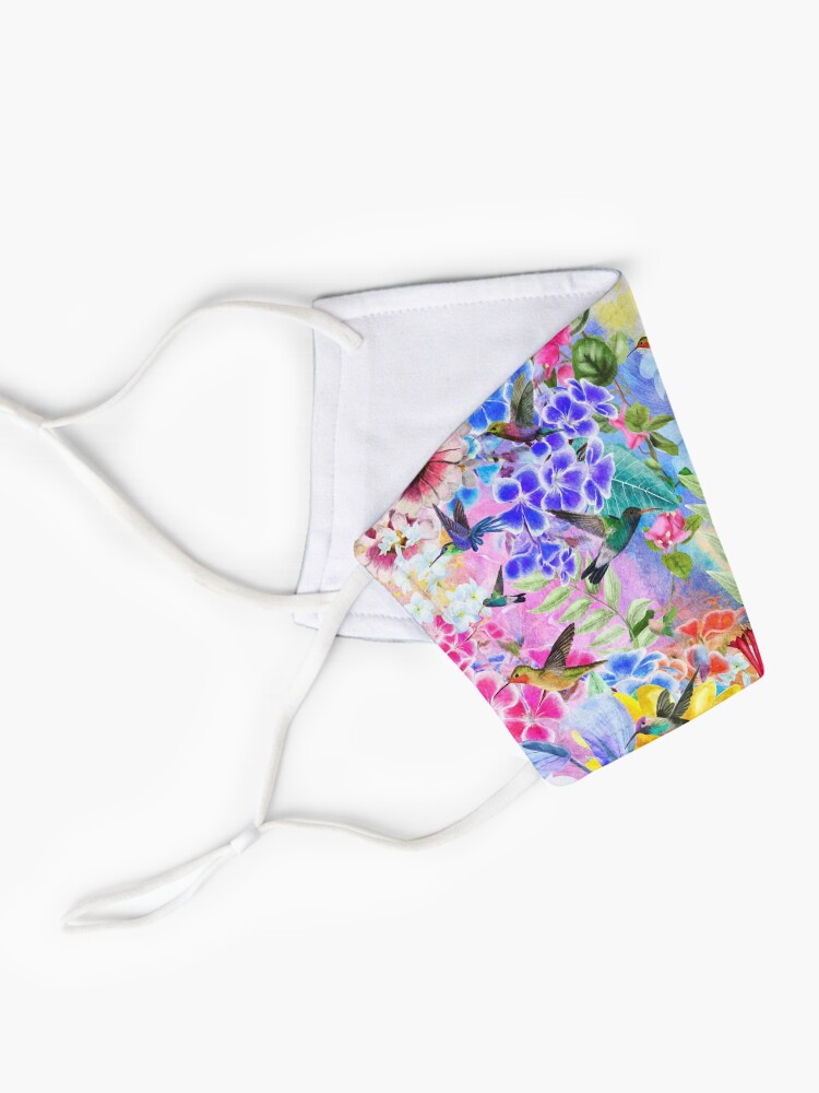 Alternate view of Humming Birds and Flowers Mask