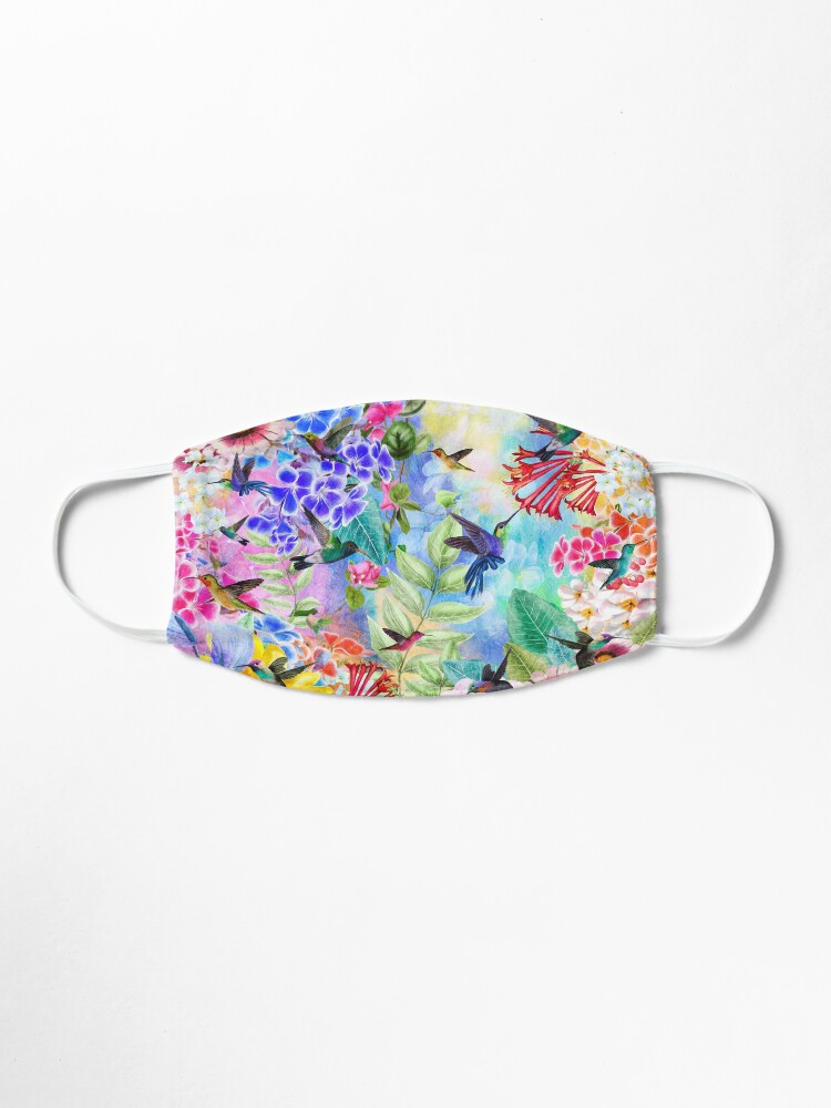 Alternate view of Humming Birds and Flowers Mask