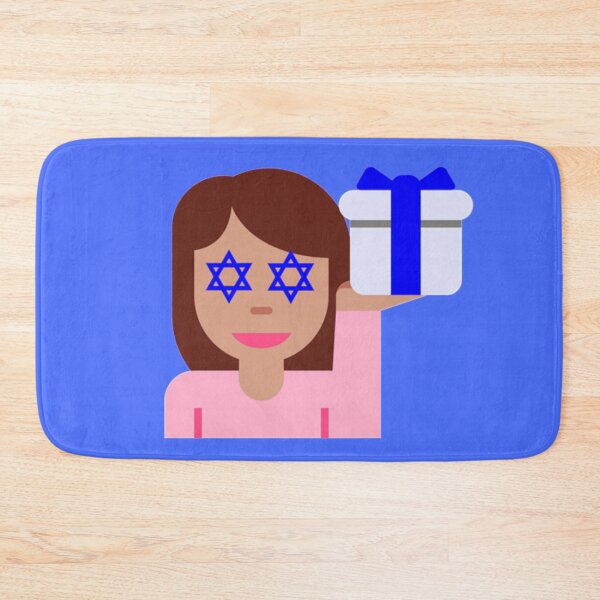Item preview, hanukkah hair flick emoji designed and sold by Gossip Rag.