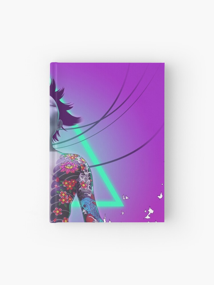 Ghost In The Shell Japanese Anime Fan Art Cyberpunk Vaporwave Aesthetic Hardcover Journal By Mrocco Redbubble