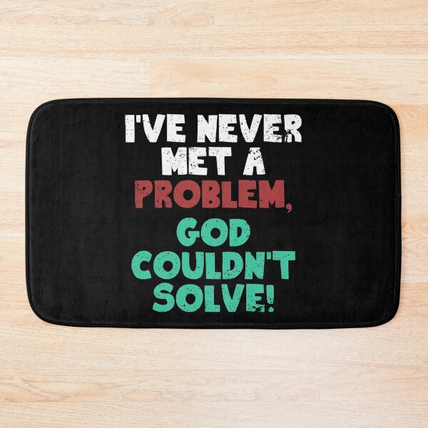 Item preview, God Solves Problems Christian Religious designed and sold by Gold Wings Tees.