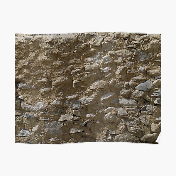 Rough stone wall (Karakul) Poster