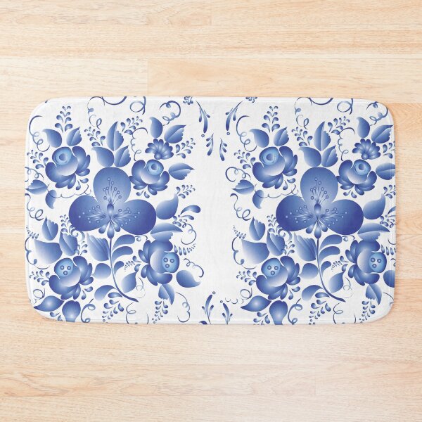 Item preview, Blue flowers pattern  designed and sold by Sebastian Art.