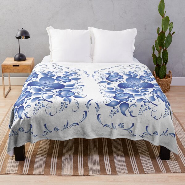 Item preview, Blue flowers pattern  designed and sold by Sebastian Art.