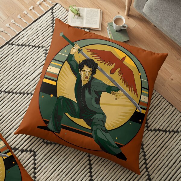 Duncan on Guard Floor Pillow
