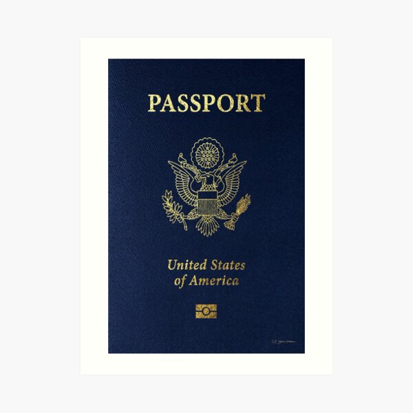 "American Passport Cover " Art Print for Sale by Captain7 Redbubble