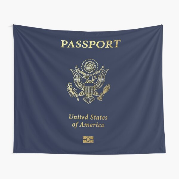 American Passport Cover Sticker by Serge Averbukh - Fine Art America