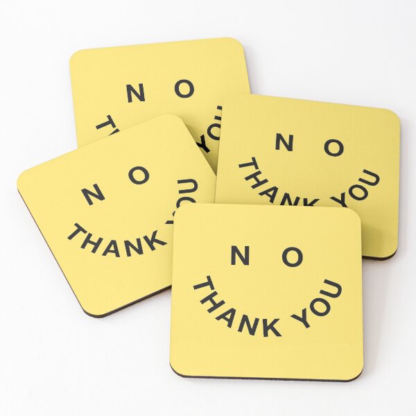 Item preview, No Thank You Smiley Design designed and sold by wearhypeco.