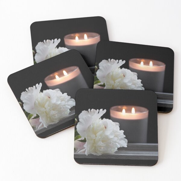 Item preview, Peony on a Shelf with Candle No. 5466 designed and sold by Sherry Hallemeier.