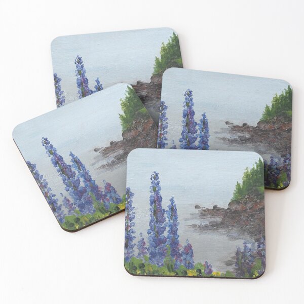 Item preview, Maine lupins in fog  designed and sold by Roseann Meserve.