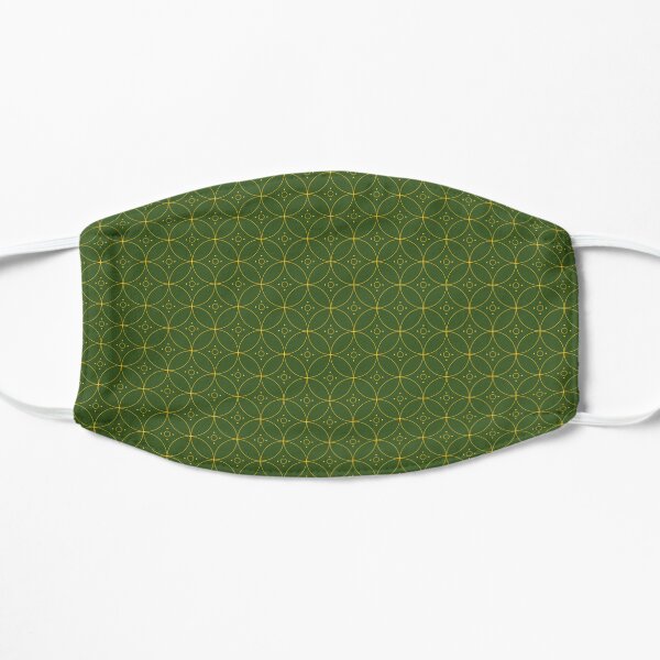 St Olga Green Flat Mask