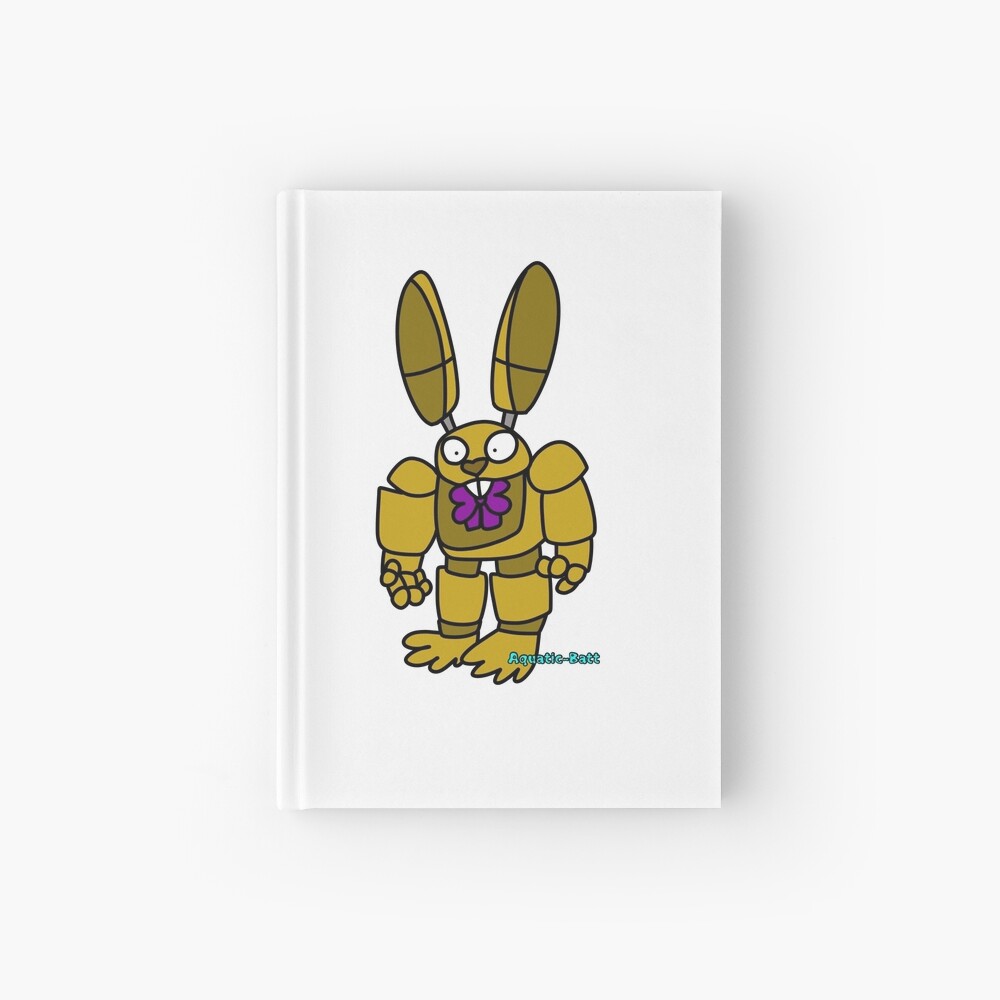 Nuggetbonnie Hardcover Journal By Aquatic Batt Redbubble - springtrap easter egg roblox