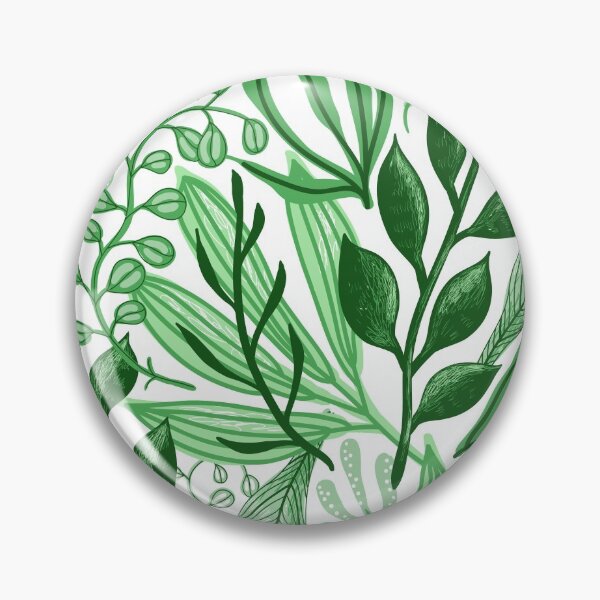 Item preview, Green pastel flowers designed and sold by Randoprint.