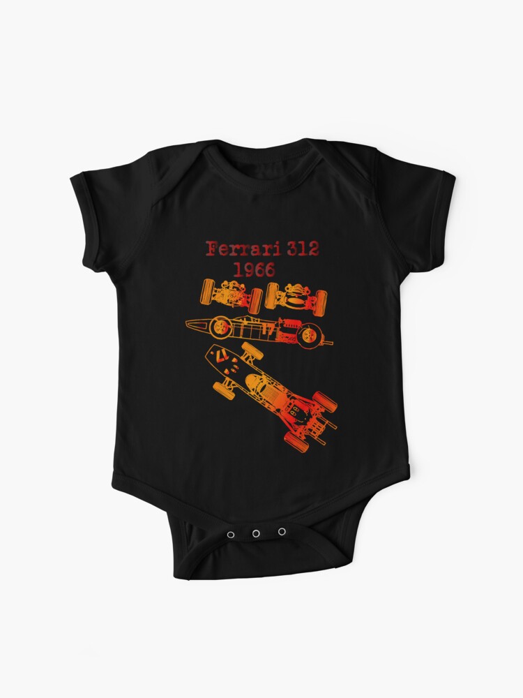 Ferrari 312 1966 Formula 1 Baby One Piece By Johnnyssandart Redbubble