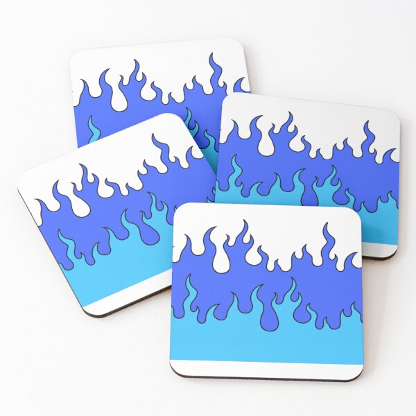 Item preview, Two tone blue flame design designed and sold by hanameda.