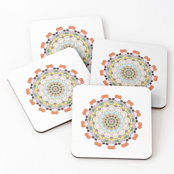 Item preview, Unicorn pastel Mandala art, classic geometric repeated pattern designed and sold by vector-pro.