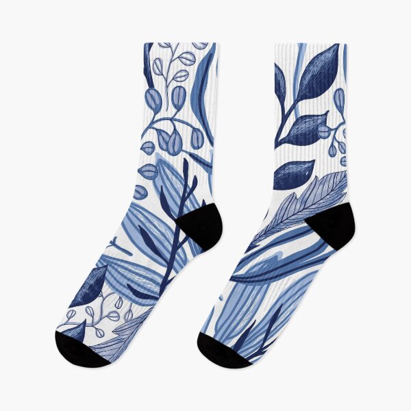 Artikelvorschau, Blaue Pastellblumen entworfen und verkauft von Randoprint.