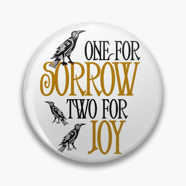 Item preview, One For Sorrow, Two For Joy: Counting Crows Rhyme designed and sold by WhatOdds.